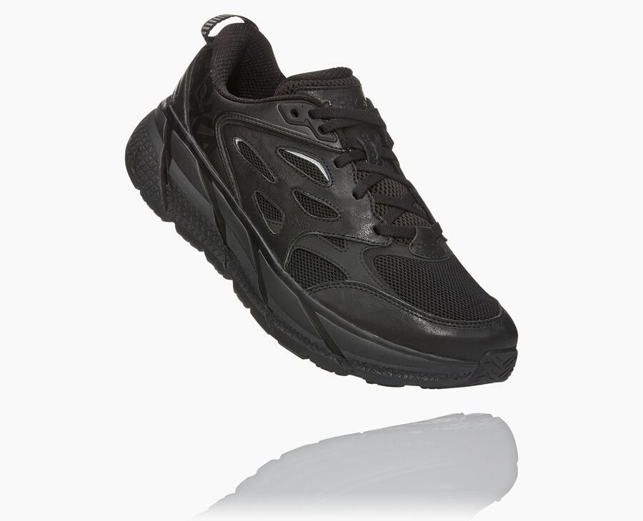 Running Shoes Mens - Hoka One One Clifton L - Black - KWXCOFM-26